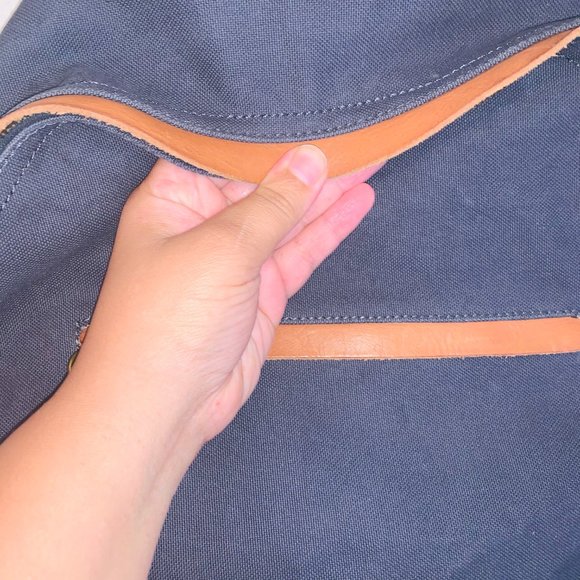Madewell Charleston Blue Canvas Backpack - Picture 3 of 6